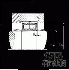 圓柱滾子軸承 F-800485.ZL-K-C5, 特殊軸承，浮動軸承，雙列，錐孔，錐度1:12，可分離，帶保持架